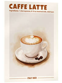 Acrylic print Caffè Latte, Italy 1982