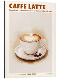 Aluminium print Caffè Latte, Italy 1982