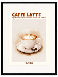 Gerahmter Kunstdruck Caffè Latte, Italy 1982