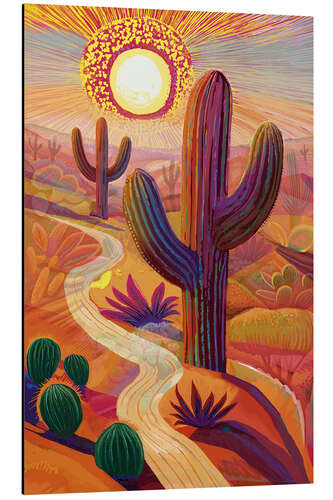 Aluminium print Desert glass