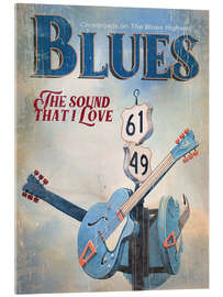 Obraz na szkle akrylowym Blues, the Sound That I Love