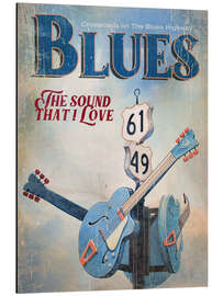 Obraz na aluminium Blues, the Sound That I Love