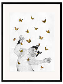 Impression artistique encadrée Flight of the inner butterflies