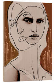 Holzbild Sein und Schein