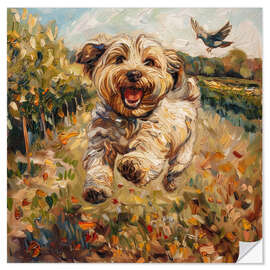 Sticker mural Happy dog - DejaReve