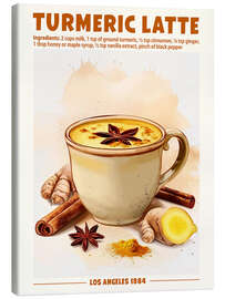 Canvas print Turmeric Latte, Los Angeles 1984