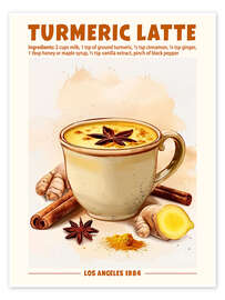 Poster Turmeric Latte, Los Angeles 1984