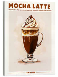 Canvastavla Mocha Latte, Yemen 1980