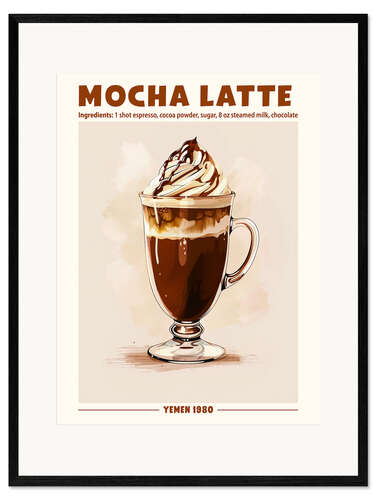 Framed art print Mocha Latte, Yemen 1980