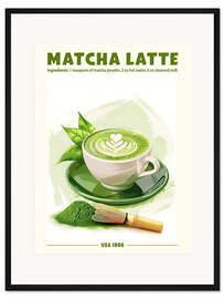 Gerahmter Kunstdruck Matcha Latte, USA 1996 - TAlex