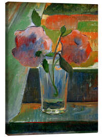 Leinwandbild Stillleben: Blumen in einem Glas - Meyer de Haan