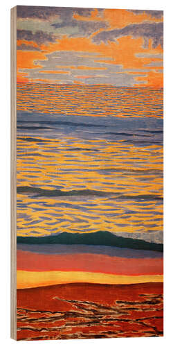 Wood print Sea View - Nikolaj Iwanowitsch Kulbin