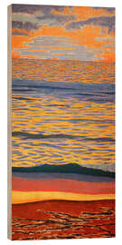 Wood print Sea View - Nikolaj Iwanowitsch Kulbin