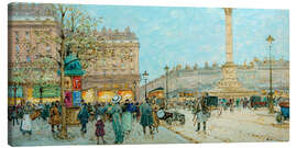 Lerretsbilde Place de la Bastille - Eugene Galien-Laloue