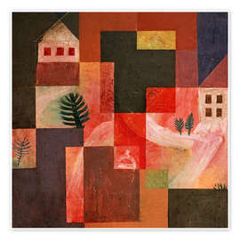 Póster Chorale and Landscape - Paul Klee