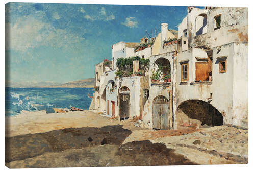 Lienzo White houses of Marina Grande on Capri - Antonino Leto