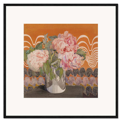 Impression artistique encadrée Peonies, 1920