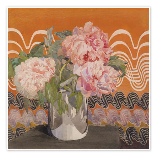 Póster Peonies, 1920