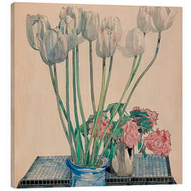 Quadro de madeira White tuples