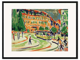 Impresión de arte enmarcada Tram in Dresden, 1909