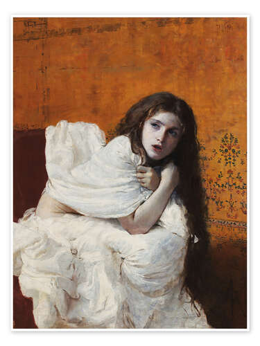 Poster Girl coming out of the bath - Paolo Vetri
