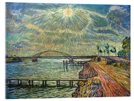 Acrylic print Baumgartenbrück with bridge over the Havel - Theo von Brockhusen