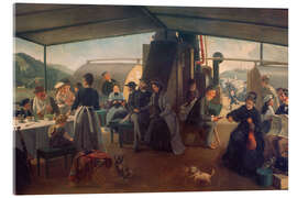 Akryylilasitaulu On the deck of a Rhine steamer - Harald Schiødte