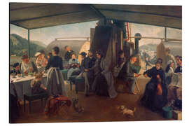 Tableau en aluminium On the deck of a Rhine steamer - Harald Schiødte