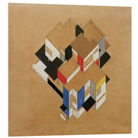 Hartschaumbild Axonometrische Projektion eines Privathauses, 1923