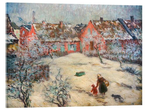 Obraz na szkle akrylowym Kahlhorst near Lübeck in hoarfrost