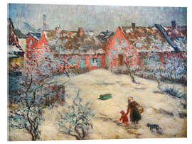 Obraz na szkle akrylowym Kahlhorst near Lübeck in hoarfrost - Maria Slavona