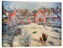 Lienzo Kahlhorst near Lübeck in hoarfrost - Maria Slavona