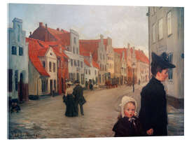 Acrylic print The Hartengrube in Lübeck - Heinrich Linde-Walther, 1903