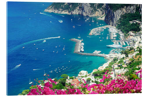 Akrylglastavla Amalfi Harbor