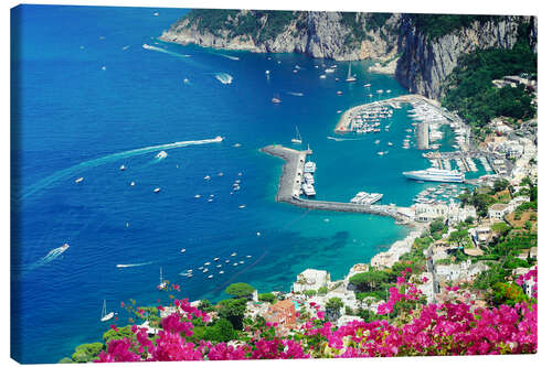 Lienzo Amalfi Harbor