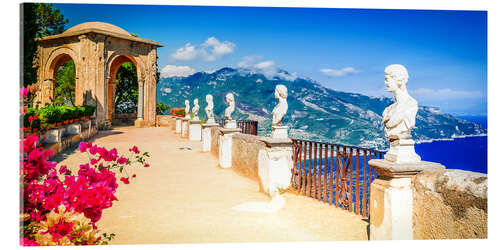Tableau en verre acrylique Amalfi Belvedere