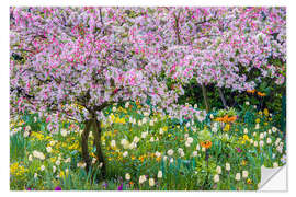 Wall sticker Springtime in Claude Monet's garden, Giverny