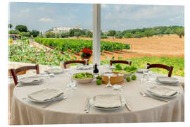 Akrylglastavla Outdoor dining at Masseria Aprile, Locorotundo, Italy - Jones &amp; Shimlock