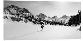 Akrylbilde Backcountry skier, Sierra Nevada, California II - Jones &amp; Shimlock