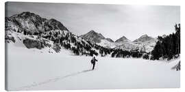 Canvas print Backcountry skier, Sierra Nevada, California II - Jones &amp; Shimlock