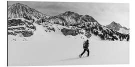 Alubild Skitourengeher, Sierra Nevada, Kalifornien I