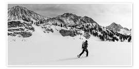 Wall print Backcountry skier, Sierra Nevada, California I - Jones &amp; Shimlock