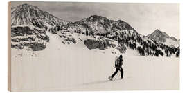 Obraz na drewnie Backcountry skier, Sierra Nevada, California I