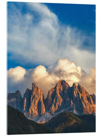 Acrylglasbild Berggipfel, Dolomiten, Italien - Jones &amp; Shimlock