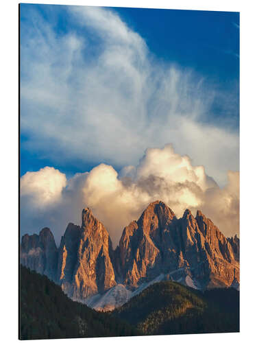 Cuadro de aluminio Mountain peaks, Dolomites, Italy