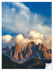 Wandsticker Berggipfel, Dolomiten, Italien