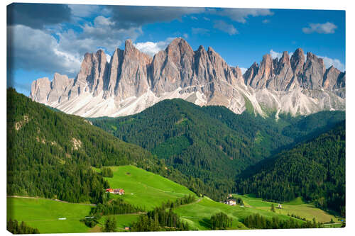 Tableau sur toile Odle Group mountain, Funes, Alto Adige I