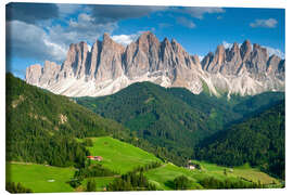 Tableau sur toile Odle Group mountain, Funes, Alto Adige I - Jones &amp; Shimlock