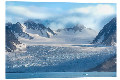 Stampa su vetro acrilico Monacobreen Glacier, Norway, Svalbard