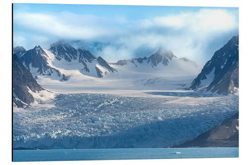 Aluminium print Monacobreen Glacier, Norway, Svalbard